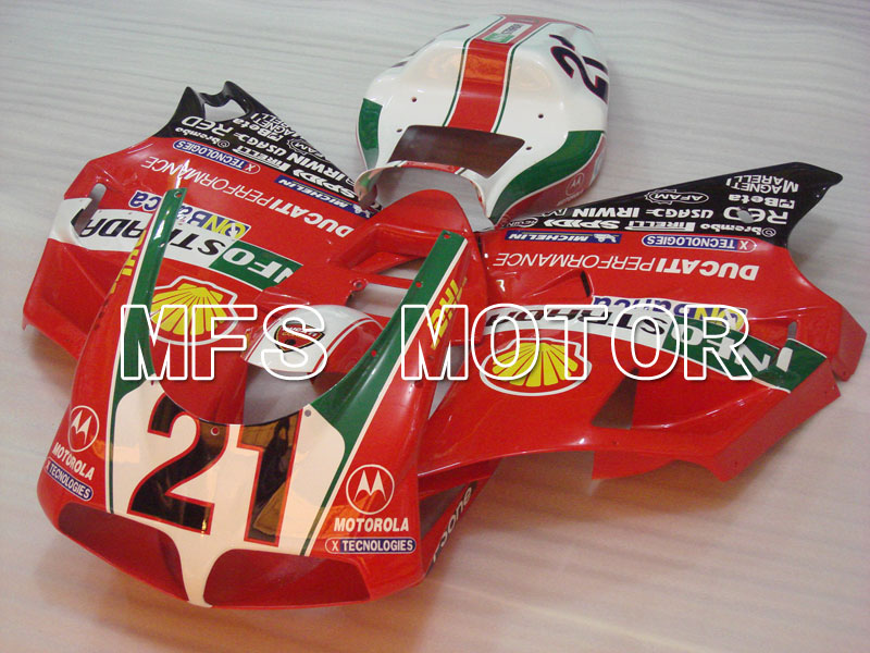 Ducati 916 1994-1998 Injection ABS Fairing - INFO STRADA - Red - MFS4043