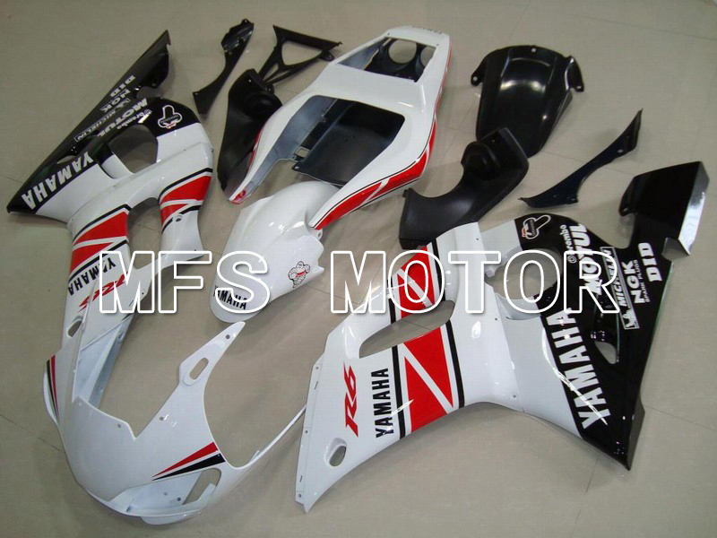 Yamaha YZF-R6 1998-2002 Injection ABS Fairing - Factory Style - Black White Red - MFS5494