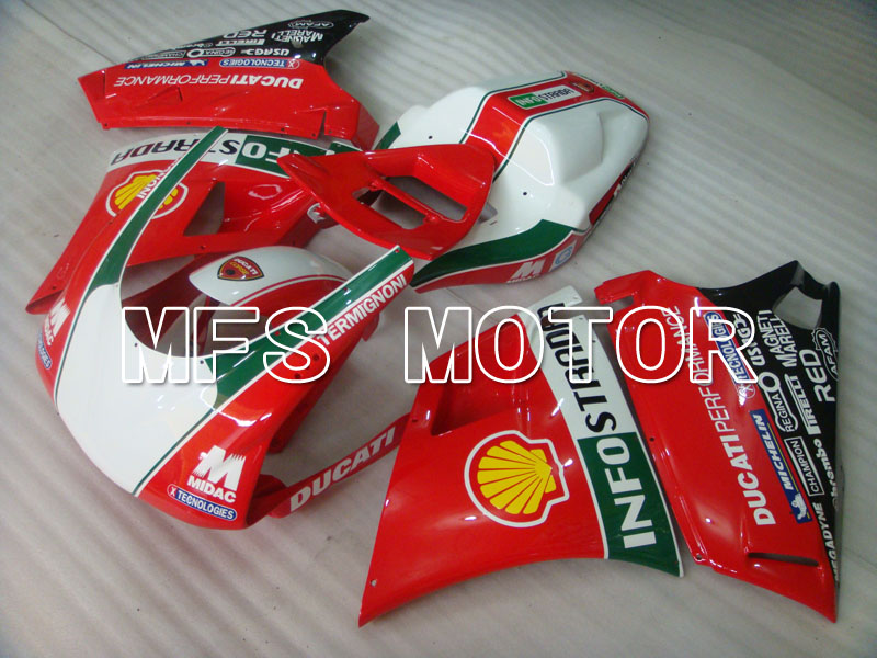 Ducati 916 1994-1998 Injection ABS Fairing - INFO STRADA - Red - MFS4039